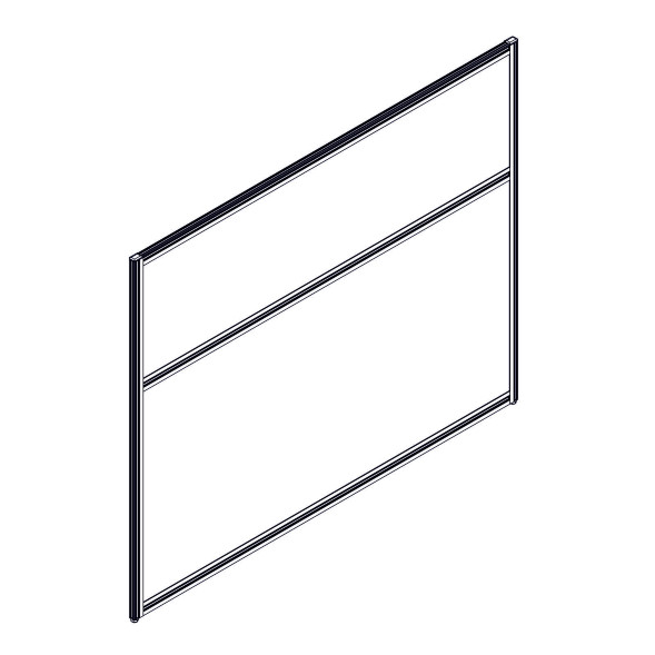 Секция комбинированной перегородки RP115SL140 Bravo grey/Серый 1400х22х1115 в Волжском 