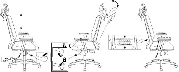 Кресло руководителя Бюрократ EXPERT  белый пластик 