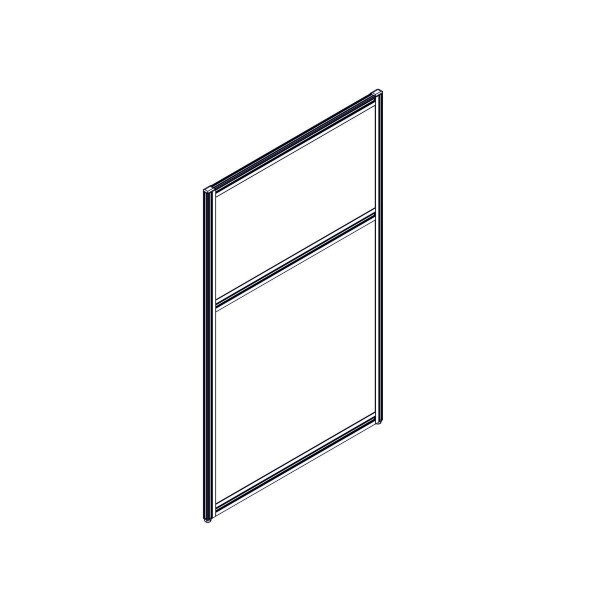 Секция комбинированной перегородки RP115SL70 Bravo grey/Серый 700х22х1115 в Волжском 