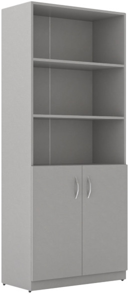 Шкаф с комплектом глухих малых дверей SR-5W.5 Серый 770х375х1815 SIMPLE в Волжском 