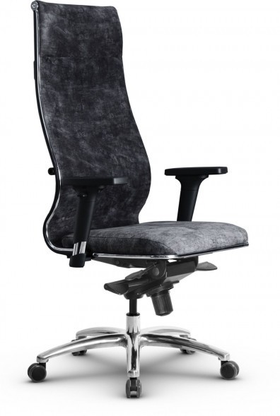 Кресло офисное Metta L (хром ов. сеч.)  велюр  в Волжском 