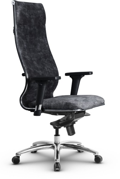 Кресло офисное Metta L (хром ов. сеч.)  велюр  в Волжском 