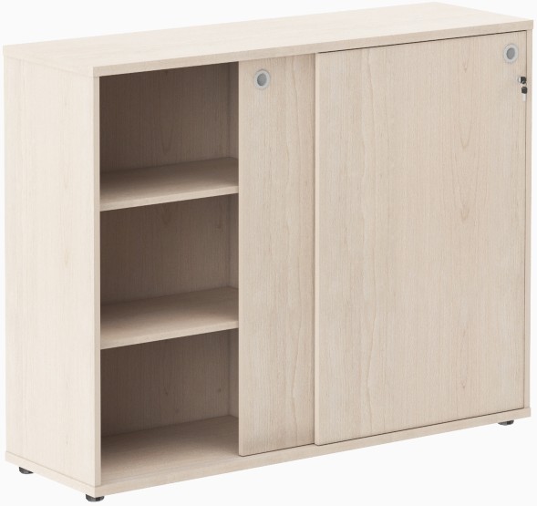 Шкаф средний со слайд дверьми XMC 1443 Бук Тиара 1406х430х1115 XTEN