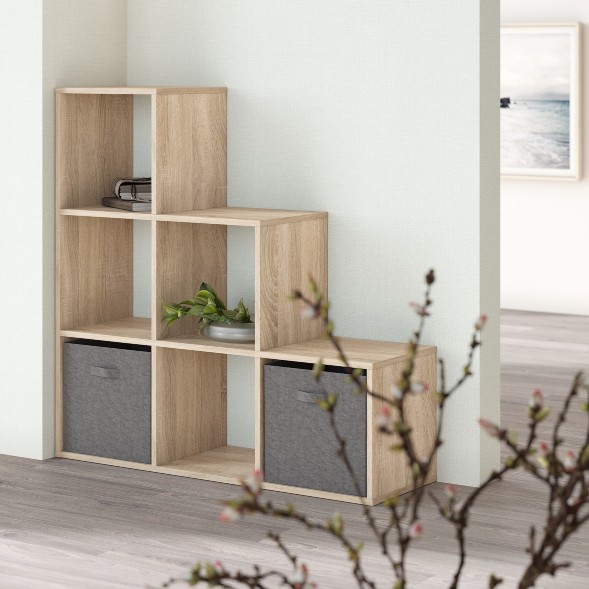 Стеллаж SH 1042 Дуб Сонома светлый 1044х330х1042 COMP в Волжском 