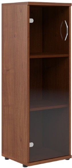 Шкаф колонка со стеклянной дверью СУ-2.4 Орех Французcкий 406*365*1200