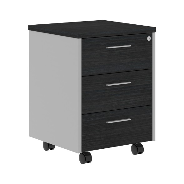 Тумба мобильная OMC 3D.A Дуб Сонома светлый/Металлик 465х450х625 OFFIX NEW в Волжском 