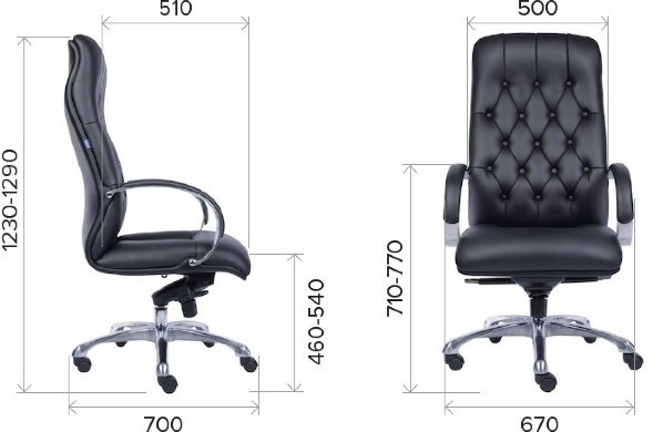 Кресло Everprof Monaco Экокожа Черный