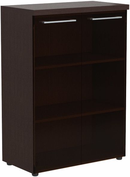 Шкаф со стеклянными дверьми и топом AMC 85.7 Венге Магия 850х456х1200