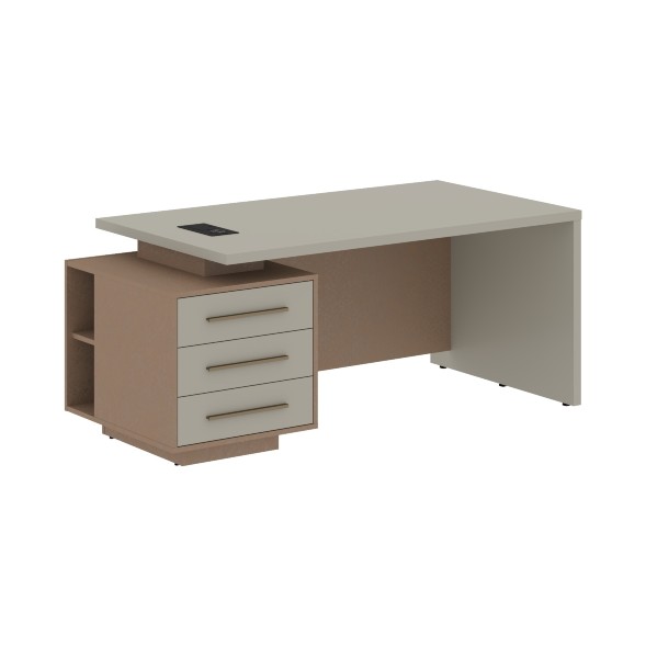 Стол руководителя с тумбой VCT 1890(L) 1800х900х750 VELION в Волжском 