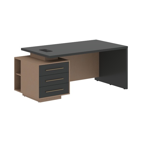 Стол руководителя с тумбой VCT 1890(L) 1800х900х750 VELION в Волжском 