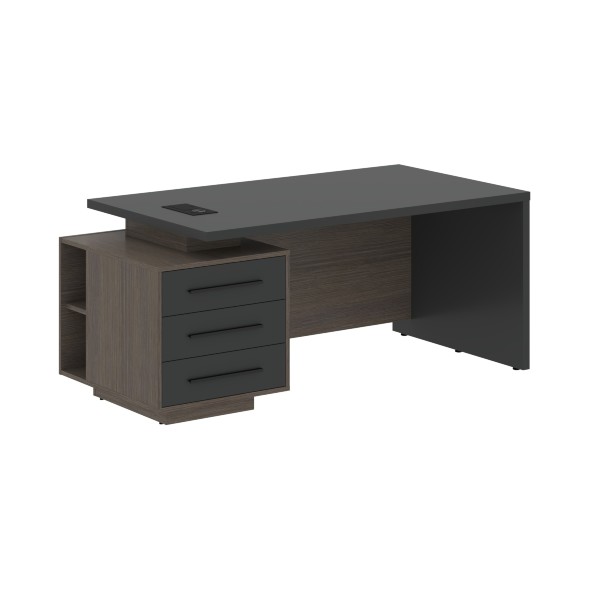 Стол руководителя с тумбой VCT 1890(L) 1800х900х750 VELION в Волжском 