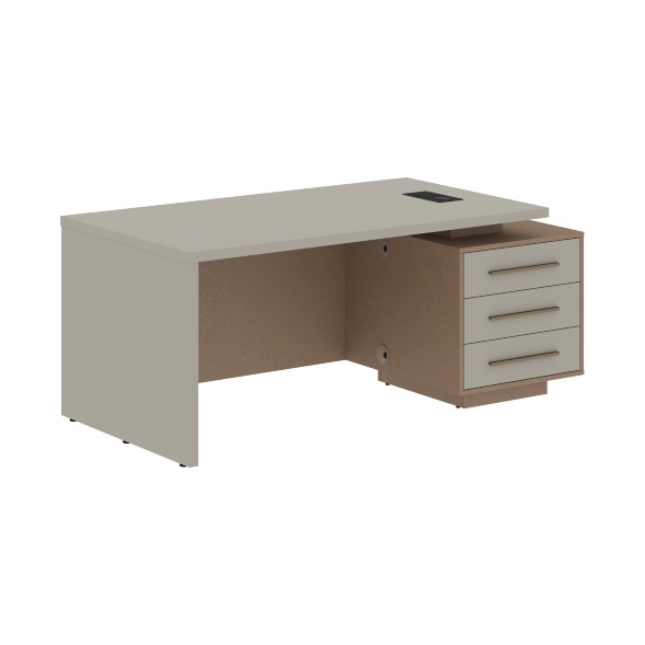 Стол руководителя с тумбой VCT 1890(R) 1800х900х750 VELION в Волжском 