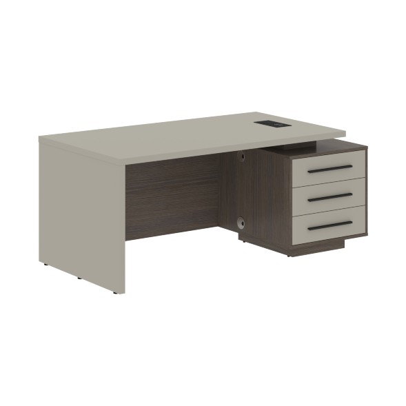 Стол руководителя с тумбой VCT 1890(R) 1800х900х750 VELION в Волжском 