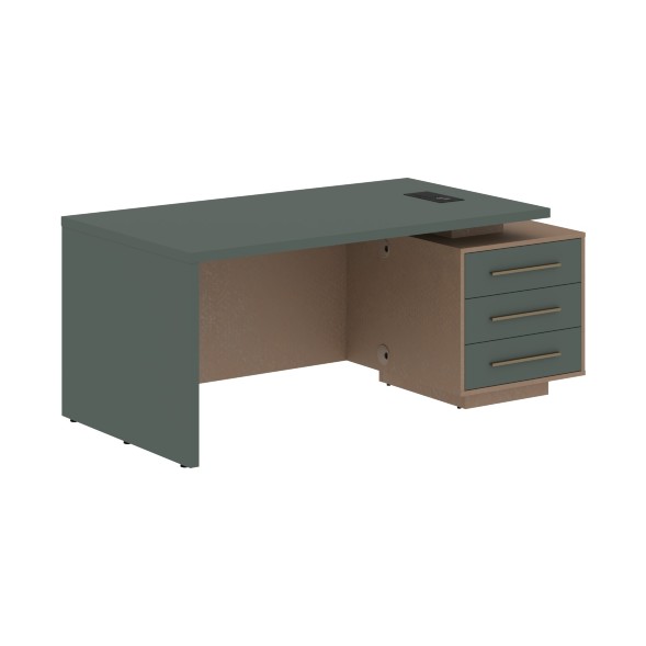 Стол руководителя с тумбой VCT 1890(R) 1800х900х750 VELION в Волжском 