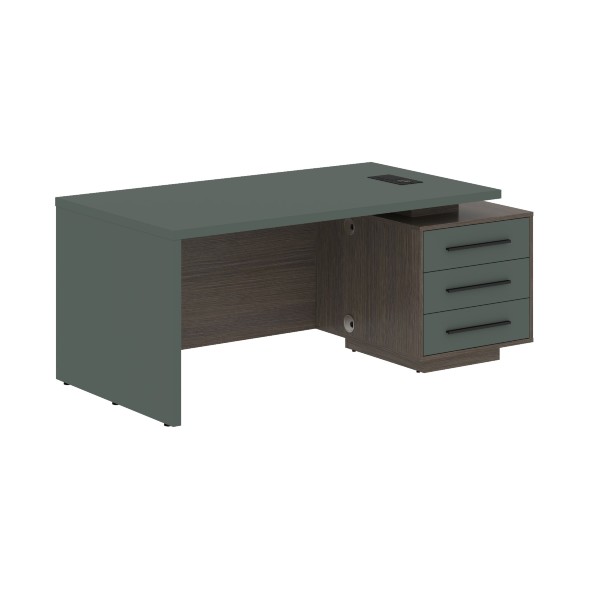 Стол руководителя с тумбой VCT 1890(R) 1800х900х750 VELION в Волжском 