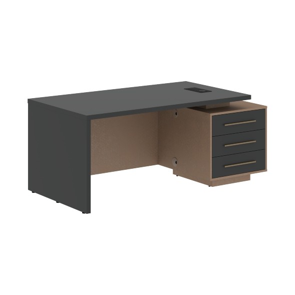 Стол руководителя с тумбой VCT 1890(R) 1800х900х750 VELION в Волжском 