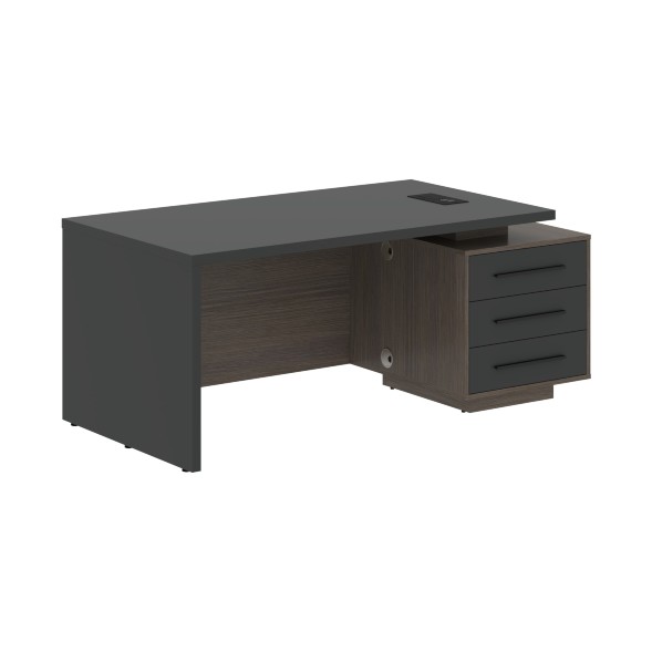 Стол руководителя с тумбой VCT 1890(R) 1800х900х750 VELION в Волжском 