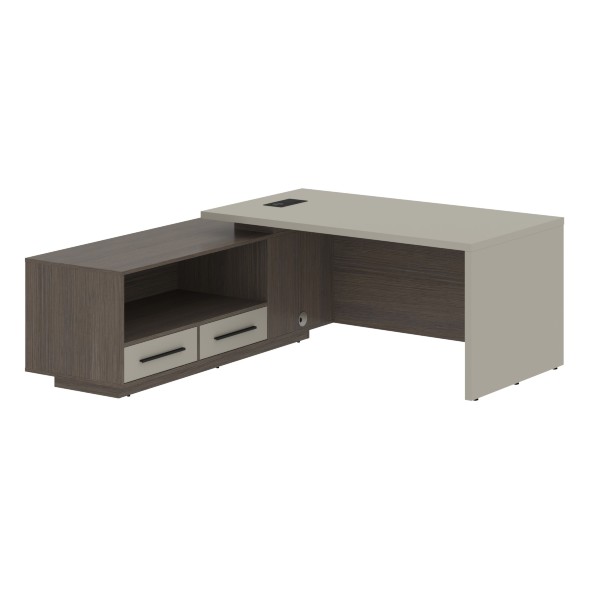 Стол руководителя с тумбой VCT 1919(L) 1900х1900х750 VELION в Волжском 