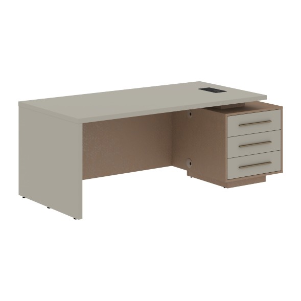 Стол руководителя с тумбой VCT 2090(R) 2000х900х750 VELION в Волжском 