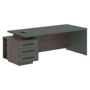 Стол руководителя с тумбой VCT 2290(L) 2200х900х750 VELION